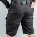 Мужские крепкие Шорты S.Archon с накладными карманами рип-стоп черные размер 3XL - изображение 6