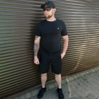 Мужские крепкие Шорты с накладными карманами рип-стоп черные размер 2XL - изображение 5