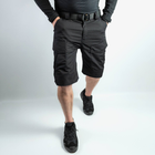 Мужские крепкие Шорты S.Archon с накладными карманами рип-стоп черные размер XL - изображение 1