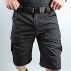 Чоловічі міцні Шорти S.Archon із накладними кишенями ріп-стоп чорні розмір XL - зображення 3