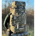 Военный рюкзак 100 литров рюкзак тактический VA T-13 пиксель ТМ - изображение 6