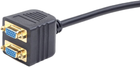 Adapter Gembird VGA(M) - 2xVGA(F) 20cm (CC-VGAX2-20CM) - obraz 3