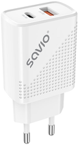 Зарядний пристрій Savio LA-04 Quick Charge 18W White (SAVLA-04) - зображення 4