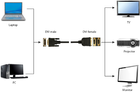 Rozgałęziacz sygnału DVI Cablexpert na 2 porty DVI 0.3 m Czarny (A-DVI-2VGA-01) - obraz 3