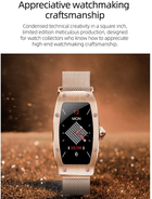 Smartwatch Kumi K18 Swarovski Gold (KU-K18/GD) - obraz 6