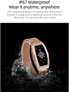 Smartwatch Kumi K18 Swarovski Gold (KU-K18/GD) - obraz 10