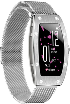 Smartwatch Kumi K18 Swarovski Silver (KU-K18/SR) - obraz 3