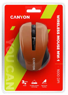 Mysz komputerowa Canyon MW-1 Wireless Orange (CNE-CMSW1O) - obraz 3