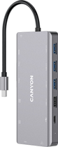 USB-hub Canyon 13 port USB-C Hub DS-12 Szary (CNS-TDS12)