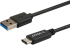 Kabel Savio CL-101 USB A 3.0 (M) - USB Type-C 3.1 (M) 1 m (SAVKABELCL-101) - obraz 1