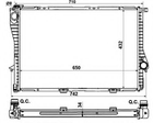Радиатор охлаждения двигателя BMW 5,7-Series E39/E38 94- пр-во NRF NRF (55321)