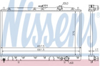 Радиатор охлаждения двигателя MITSUBISHI Galant VI E3_A пр-во Nissens Nissens (62830)
