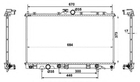 Радіатор охолодження двигуна MITSUBISHI Lancer 03- вир-во NRF NRF (53778)