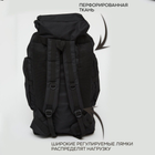 Рюкзак тактический чорний 4в1 70 л + Подсумок Водонепроницаемый туристический рюкзак. Цвет: черный - изображение 5
