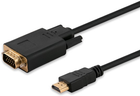 Кабель/адаптер Savio CL-103 HDMI (M) - VGA (M) 1.8 м (SAVKABELCL-103) - зображення 1