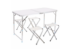 Стол для пикника раскладной с 4 стульями Folding Table 120х70х60 см