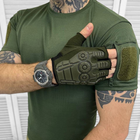 Мужская футболка Single Sword CoolPass приталенного кроя с липучками под шевроны хаки размер L - изображение 3
