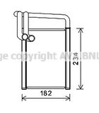 Радиатор отопителя KIA MAGENTIS II MG 06- пр-во AVA Ava (KAA6259)