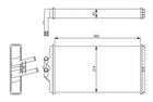 Радиатор печки MERCEDES пр-во NRF NRF (54241)