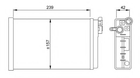 Радіатор обігрівача OPEL Omega 86- вир-во NRF NRF (58640)