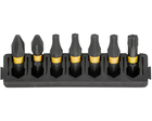 Касета з бітами DeWALT FlexTorq, L = 25 мм, Рh2, Pz2, Т20 – 2 шт, Т25 – 2 шт, Т30 DT70810