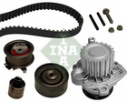 Водяний насос + комплект ременя ГРМ SKODA OCTAVIA II 1Z3 2.0 TDI 02/04 - 06/13 Вир-во INA Ina (530040530)