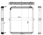 Радиатор охлаждения MB ACTROS/AROCS 13- >2013 105 пр-во NRF NRF (56069)