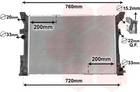 Радиатор охлаждения Q30 15- /МВ SER 246/176 2.0 AT пр-во Van Wezel Van Wezel (30002654)