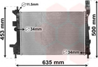 Радіатор охолодження FORD FOCUS/TRANSIT вир-во Van Wezel Van Wezel (18002578)