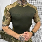 Мужская футболка CoolPass с Липучками под шевроны и Патриотическим принтом мультикам размер 2XL - изображение 1