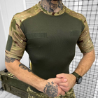 Мужская футболка CoolPass с Липучками под шевроны и Патриотическим принтом мультикам размер 2XL - изображение 4