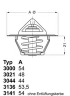 Термостат AUDI FORD SEAT VW VOLVO пр-во Wahler WAHLER (302188D50)