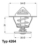 Термостат AUDI SEAT Volkswagen пр-во Wahler WAHLER (426484D)