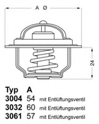 Термостат MAZDA FORD пр-во Wahler WAHLER (300492D1)