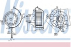 Вентилятор салону OPEL ASTRA G 98- вир-во Nissens Nissens (87081)