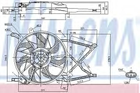 Вентилятор радіатора OPEL ASTRA G 98- вир-во Nissens Nissens (85154)