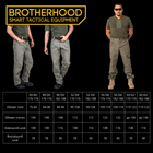 Штани тактичні військові для ВСУ Brotherhood UTP 2.0 рип-стоп чорний 60-62/182-188 - зображення 9