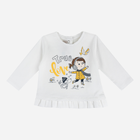 Дитяча футболка з довгими рукавами для дівчинки Chicco 09067373000000-030 86 см Біла (8059609104840) - зображення 1