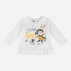 Дитяча футболка з довгими рукавами для дівчинки Chicco 09067373000000-030 92 см Біла (8059609104857) - зображення 1