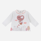 Дитяча футболка з довгими рукавами для дівчинки Chicco 09067472000000-030 92 см Біла (8059609124916) - зображення 1