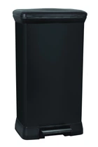Контейнер для мусора с педалью черный Curver DECO BIN 50L