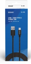 Kabel Savio CL-129 USB - USB Type-C 2.1 A 2 m (SAVKABELCL-129) - obraz 3