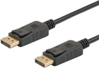 Kabel Savio CL-136 DisplayPort 1,2 2 m Czarny (SAVKABELCL-136) - obraz 1