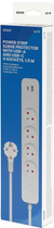 Listwa zasilająca SAVIO LZ-11 1.5 m 4 gniazda + USB-A + USB-C Biała (5901986047865) - obraz 7