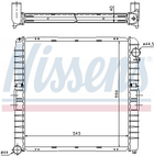 Радіатор системи охолодження Nissens (62345A)
