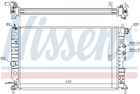 Радіатор системи охолодження Nissens (630121)
