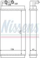 Радиатор салона Nissens (70230)