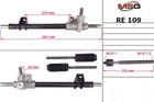 Рулевая рейка без ГУР Renault Clio MSG (RE109)