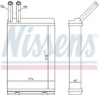 Радиатор системы отопления салона Nissens (73642)