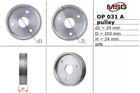 Шків насоса г/п керма d1 29mm D 103mm H 24mm 6PK (для OP 006, OP 031) Opel Movano 03-18, Vivaro 06-18 MSG (OP031PULA)